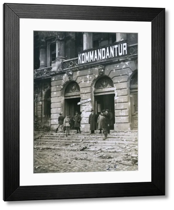 Framed Print : Clemenceau visits ruined and formerly-occupied Alsace Framed Print : Clemenceau visits ruined and formerly-occupied Alsace