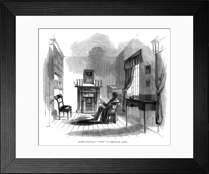 Framed Print : Daniel O connells study in Derrynane Abbey, Ireland Framed Print : Daniel O connells study in Derrynane Abbey, Ireland