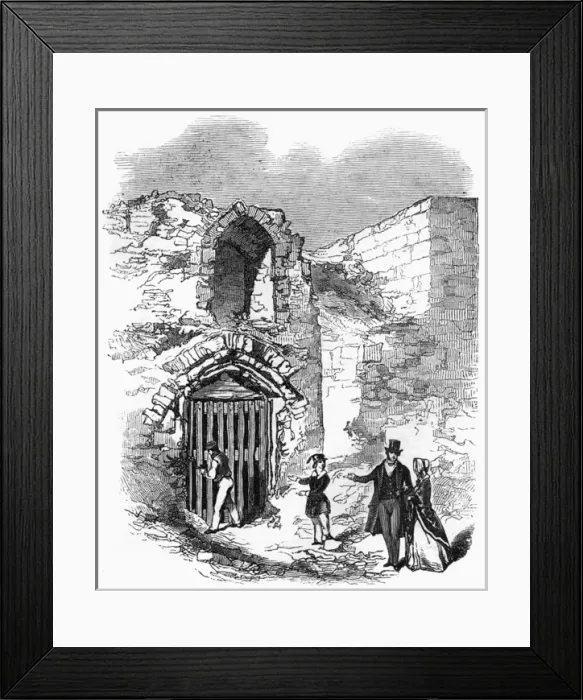 Framed Print : Ruins of the Bowyer Tower, Tower of London