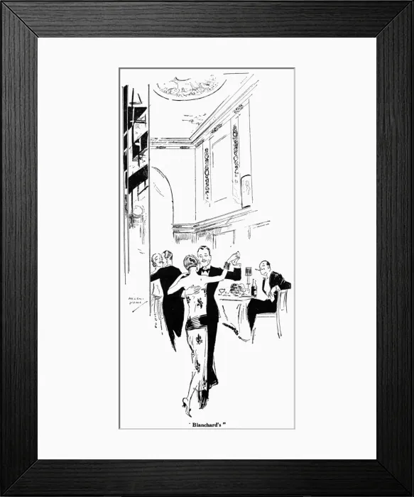 Framed Print : Dancing at Blanchards nightclub, 1924 Framed Print : Dancing at Blanchards nightclub, 1924