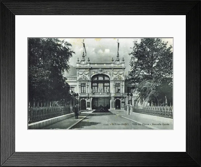 Framed Print : The entrance to the Villa Des Fleurs, Aix Le Bains Framed Print : The entrance to the Villa Des Fleurs, Aix Le Bains