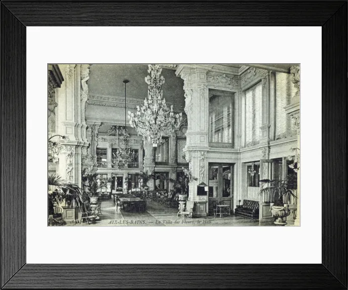 Framed Print : The Main Hall in Villa Des Fleurs, Aix Le Bains Framed Print : The Main Hall in Villa Des Fleurs, Aix Le Bains