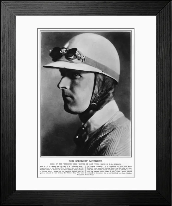 Framed Print : Henry Segrave, British racing driver Framed Print : Henry Segrave, British racing driver