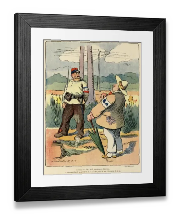Framed Print : Cartoon, The Good Alphabet, WW1 Framed Print : Cartoon, The Good Alphabet, WW1