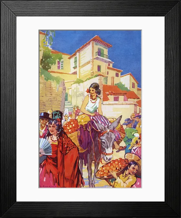 Framed Print : Colourful street life in Granada, Spain Framed Print : Colourful street life in Granada, Spain