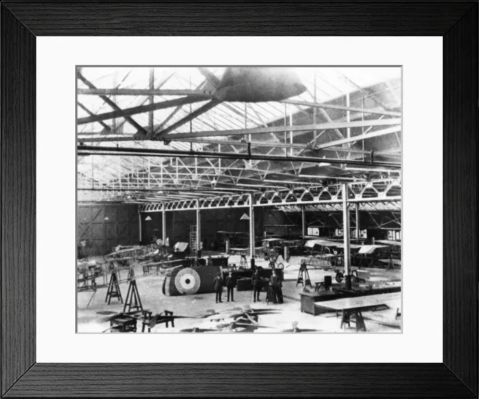 Framed Print : WW1 - British Aircraft Factory Framed Print : WW1 - British Aircraft Factory