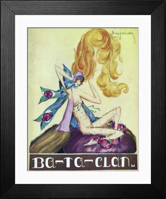 Framed Print : Programme cover for Revenez-y at Ba-Ta-Clan, Paris, 1926
