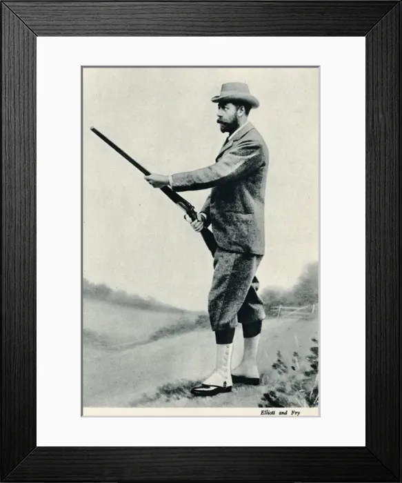 Framed Print : Prince of Wales with his gun Framed Print : Prince of Wales with his gun