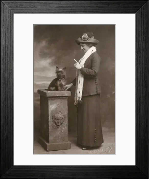 Framed Print : Woman with Yorkshire