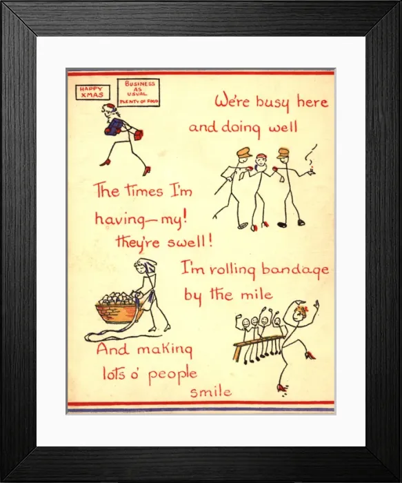 Framed Print : WW2 Christmas card Framed Print : WW2 Christmas card