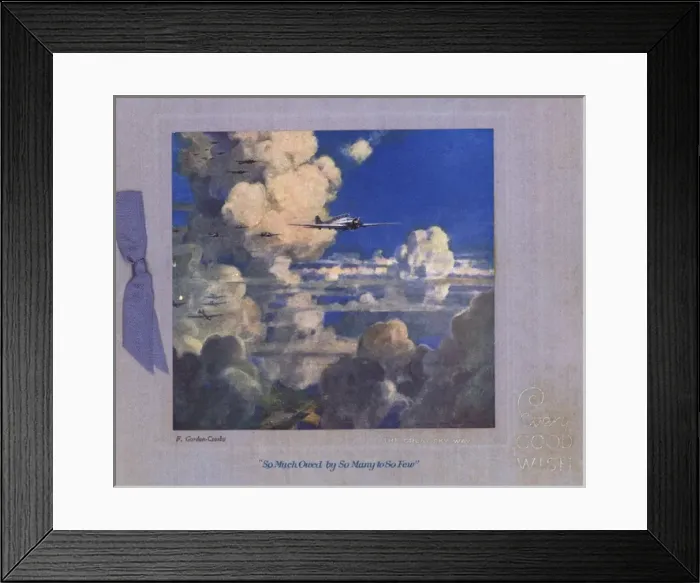 Framed Print : WW2 Christmas card, Battle of Britain Framed Print : WW2 Christmas card, Battle of Britain