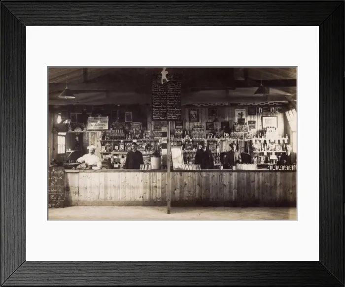 Framed Print : Army Camp Store, WW1 Framed Print : Army Camp Store, WW1