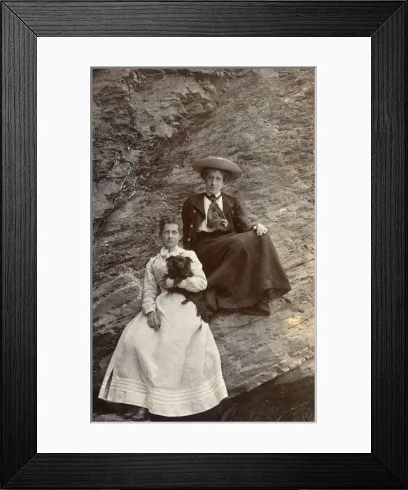 Framed Print : Women with a long hair Chihuahua Framed Print : Women with a long hair Chihuahua