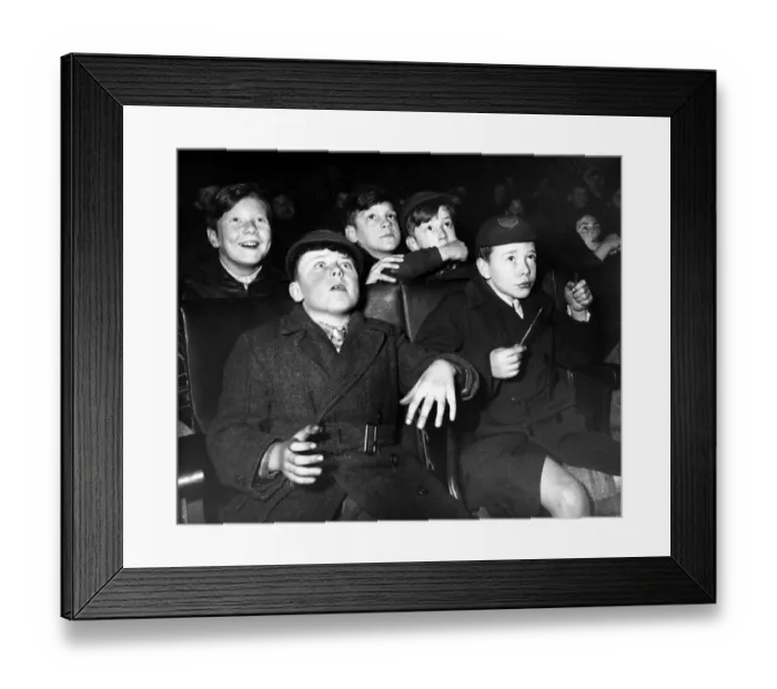 Framed Print : 1950s Cinema - Childrens Saturday Matinee Framed Print : 1950s Cinema - Childrens Saturday Matinee