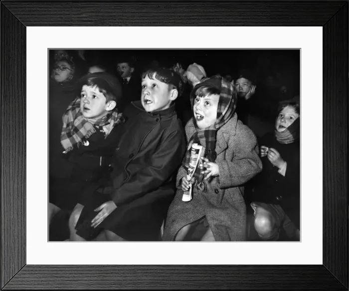 Framed Print : 1950s Cinema - Childrens Saturday Matinee Framed Print : 1950s Cinema - Childrens Saturday Matinee