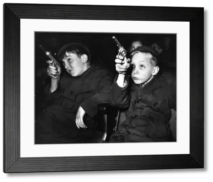 Framed Print : 1950s Cinema - Childrens Saturday Matinee Framed Print : 1950s Cinema - Childrens Saturday Matinee