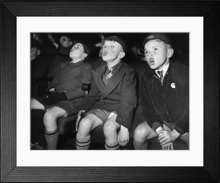 Framed Print : 1950s Cinema - Childrens Saturday Matinee Framed Print : 1950s Cinema - Childrens Saturday Matinee