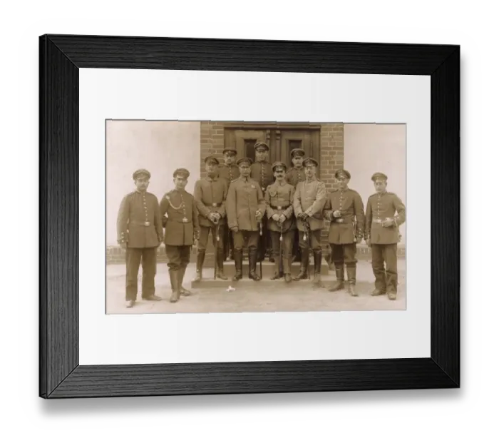 Framed Print : Group photo, Warthelager training camp, Germany, WW1 Framed Print : Group photo, Warthelager training camp, Germany, WW1