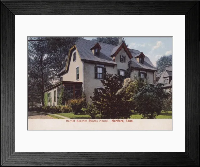 Framed Print : Home of Harriet Beecher Stowe, Hartford, Connecticut, USA Framed Print : Home of Harriet Beecher Stowe, Hartford, Connecticut, USA