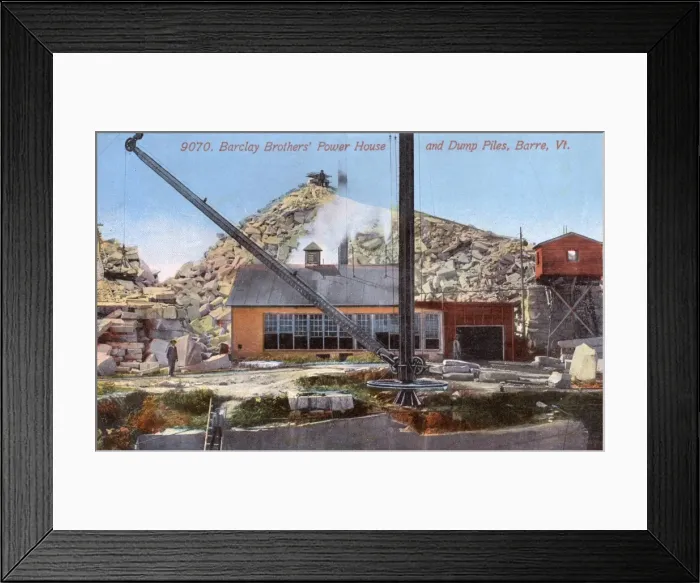 Framed Print : Granite power house, Barre, Vermont, USA Framed Print : Granite power house, Barre, Vermont, USA
