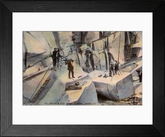 Framed Print : Granite quarry, Barre, Vermont, USA Framed Print : Granite quarry, Barre, Vermont, USA