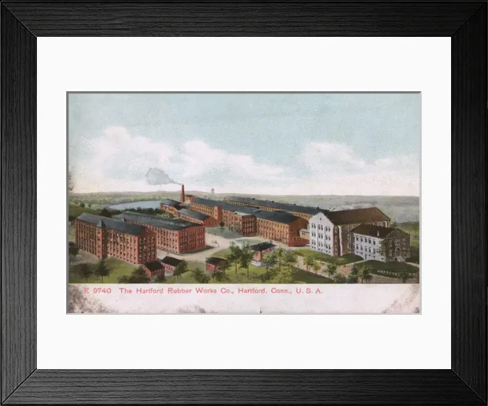 Framed Print : Hartford Rubber Works Co, Hartford, Connecticut, USA Framed Print : Hartford Rubber Works Co, Hartford, Connecticut, USA