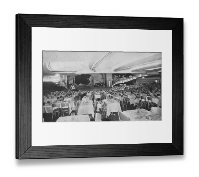 Framed Print : Theatre restaurant and stage at the French Casino, NYC Framed Print : Theatre restaurant and stage at the French Casino, NYC