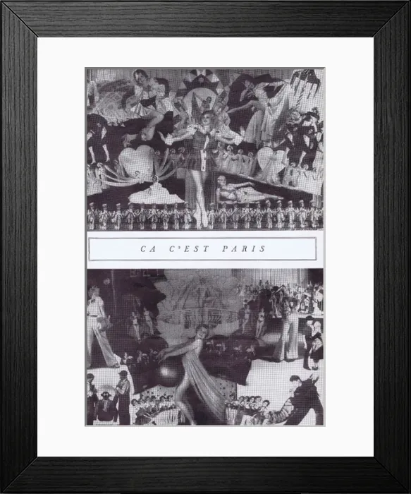 Framed Print : Revue Folies Bergere at the French Casino New York, 1934 Framed Print : Revue Folies Bergere at the French Casino New York, 1934