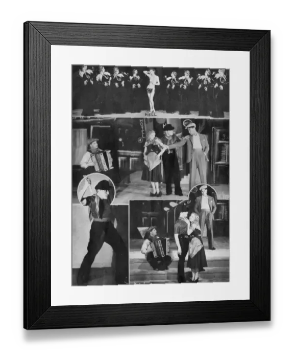 Framed Print : Cabaret Hell from in Revue Folies Bergere at the French Casi Framed Print : Cabaret Hell from in Revue Folies Bergere at the French Casi