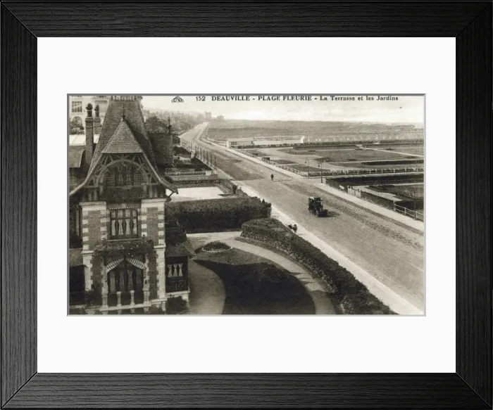 Framed Print : Terrrace and gardens from the Normandy Hotel, Deauville Framed Print : Terrrace and gardens from the Normandy Hotel, Deauville