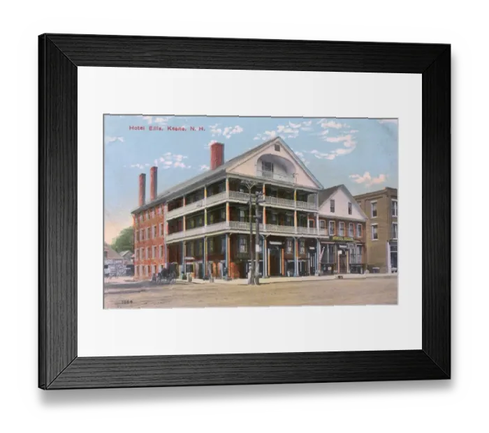 Framed Print : Hotel Ellis, Keene, New Hampshire, USA