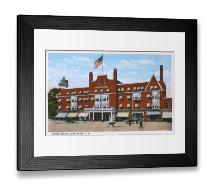 Framed Print : Hotel Moody, Claremont, New Hampshire, USA Framed Print : Hotel Moody, Claremont, New Hampshire, USA