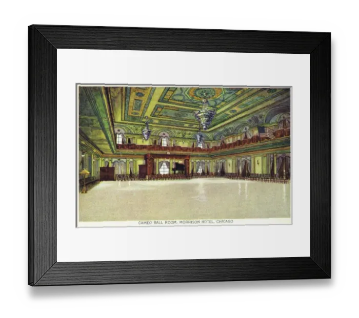 Framed Print : The Cameo Ballroom at the Morrison Hotel, Chicago Framed Print : The Cameo Ballroom at the Morrison Hotel, Chicago