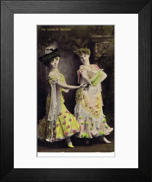 Framed Print : The Hengler Sisters Framed Print : The Hengler Sisters