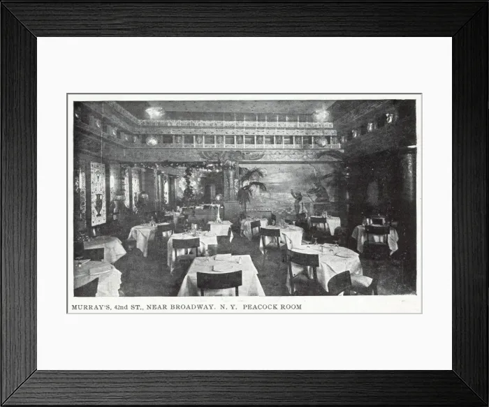 Framed Print : Interior view of Murrays Roman Gardens, New York Framed Print : Interior view of Murrays Roman Gardens, New York