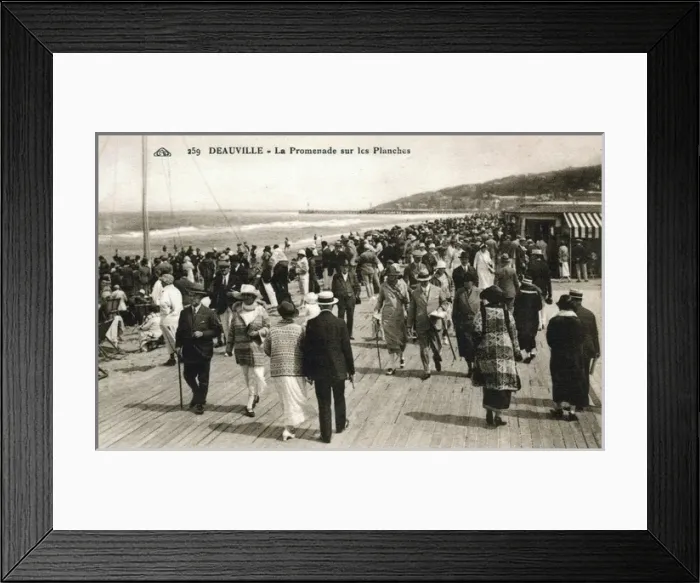 Framed Print : A view of the Promedade at Deauville Framed Print : A view of the Promedade at Deauville