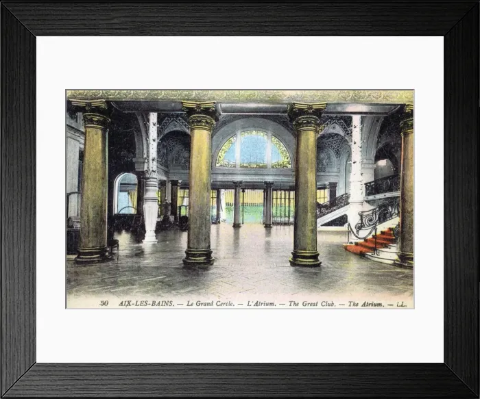 Framed Print : Atrium in Le Grand Cercle (Grand Casino) Aix Le Bains Framed Print : Atrium in Le Grand Cercle (Grand Casino) Aix Le Bains