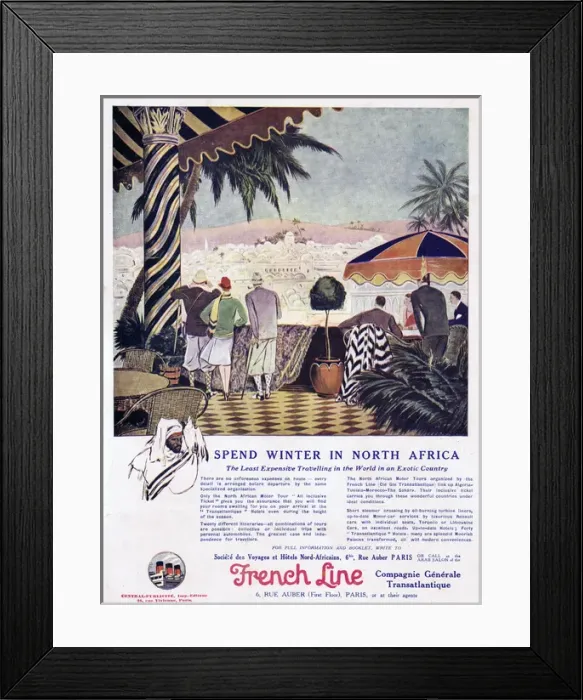Framed Print : French line, Compagnie General Transatlantique, Paris Framed Print : French line, Compagnie General Transatlantique, Paris