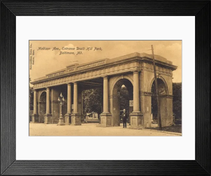 Framed Print : Entrance to Druid Hill Park, Baltimore, Maryland, USA Framed Print : Entrance to Druid Hill Park, Baltimore, Maryland, USA