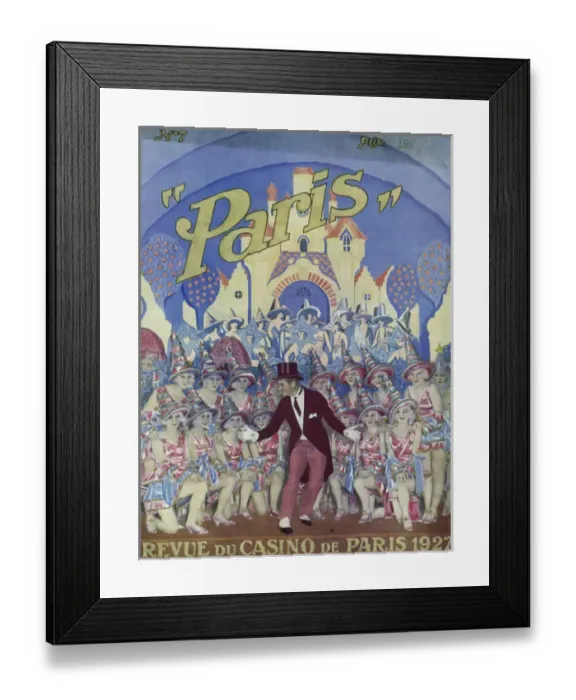Framed Print : Brochure cover for Paris. Casino de Paris, Paris, 1927 Framed Print : Brochure cover for Paris. Casino de Paris, Paris, 1927