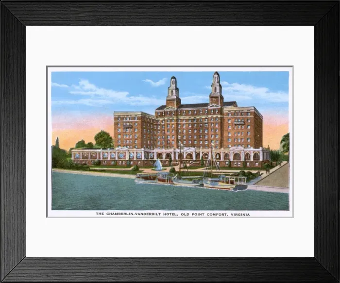Framed Print : Hotel at Old Point Comfort, Hampton, Virginia, USA Framed Print : Hotel at Old Point Comfort, Hampton, Virginia, USA