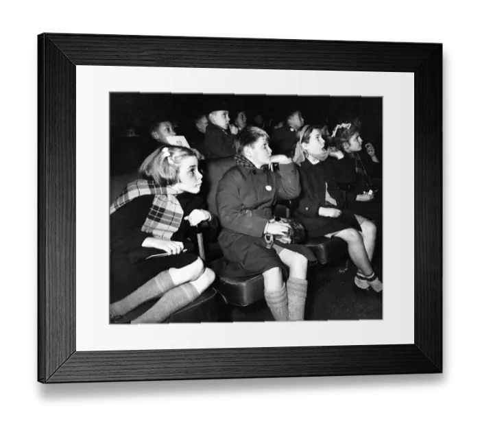 Framed Print : 1950s Cinema - Childrens Saturday Matinee Framed Print : 1950s Cinema - Childrens Saturday Matinee