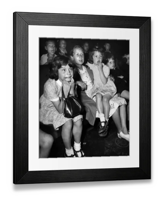 Framed Print : 1950s Cinema - Childrens Saturday Matinee Framed Print : 1950s Cinema - Childrens Saturday Matinee