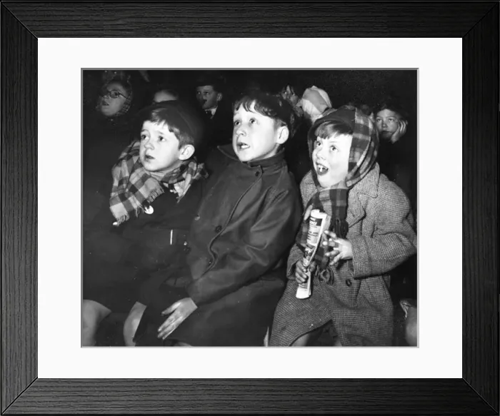 Framed Print : 1950s Cinema - Childrens Saturday Matinee Framed Print : 1950s Cinema - Childrens Saturday Matinee