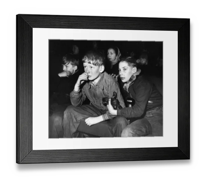 Framed Print : 1950s Cinema - Childrens Saturday Matinee Framed Print : 1950s Cinema - Childrens Saturday Matinee