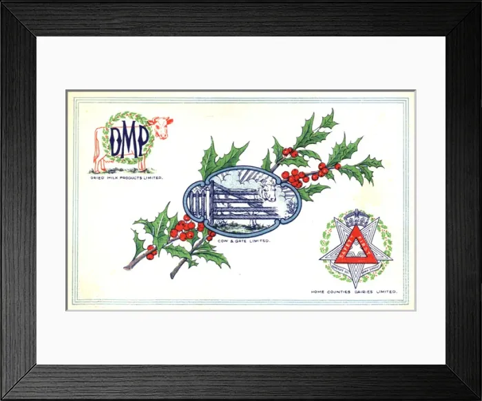 Framed Print : WW2 Christmas card, DMP Framed Print : WW2 Christmas card, DMP