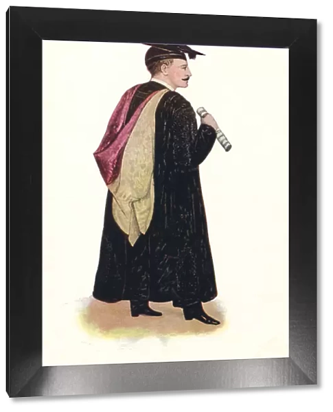 Oxford University robes: Doctor of Music (undress with hood)
