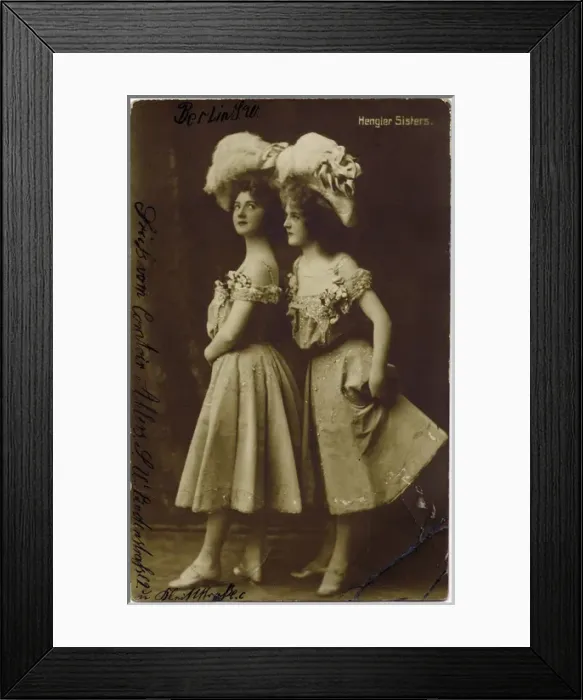 Framed Print : The Hengler Sisters Framed Print : The Hengler Sisters