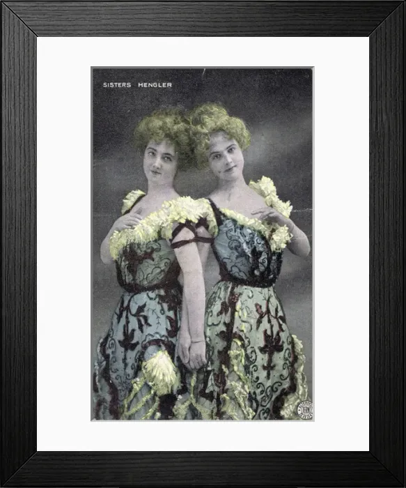 Framed Print : The Hengler Sisters Framed Print : The Hengler Sisters
