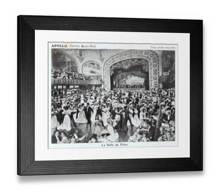 Framed Print : A view of the interior of the Apollo Theatre Music Hall, Par Framed Print : A view of the interior of the Apollo Theatre Music Hall, Par